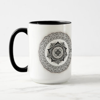 Caneca Mandala de Flores