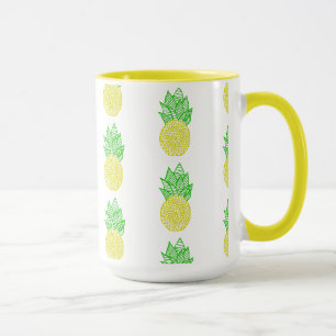 Caneca Mandala do abacaxi