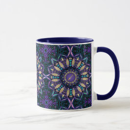 Caneca Mandala do Sagitário do sinal do zodíaco