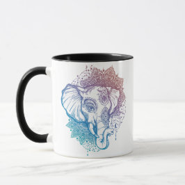 Caneca Mandala Elephants Coffee Mug