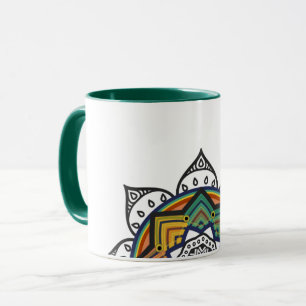 Caneca Mandala floral