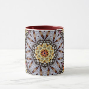 Caneca Mandala Geométrico Rosette Retro Hippie Mug