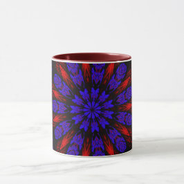 Caneca Mandala Geométrico Rosette Retro Hippie Mug