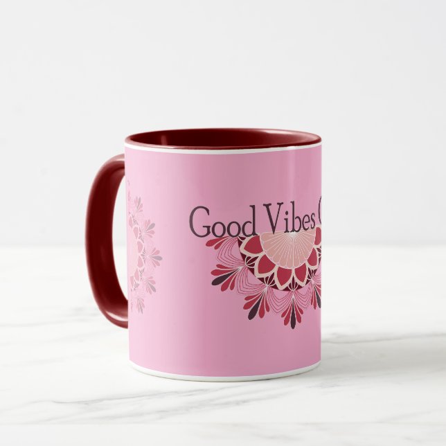 Caneca Mandala Good Vibes (Frente Esquerda)