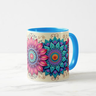 Caneca Mandala Multicolorida