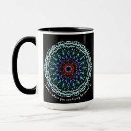 Caneca Mandala "O lar é onde você pode ser mesmo"
