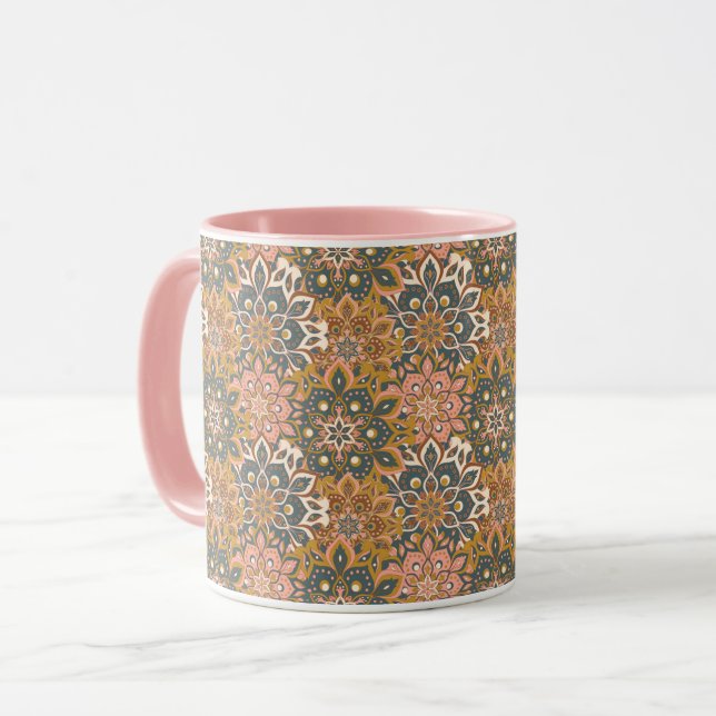Caneca Mandala Pattern Mug (Frente Esquerda)