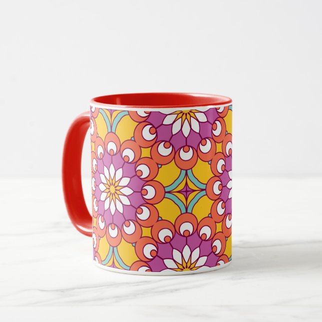 Caneca Mandala Pattern Mug (Frente Esquerda)