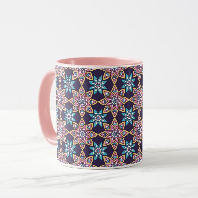 Caneca Mandala Pattern Mug (Frente Esquerda)