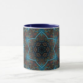 Caneca Mandala Rosette Boho Bohemian Style Dandy Pattern