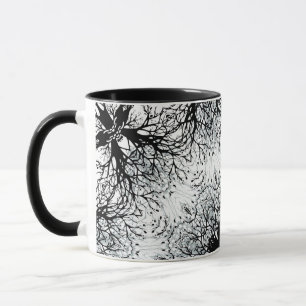 Caneca Mandala sem costura kaleidoscope azulejo padrão o