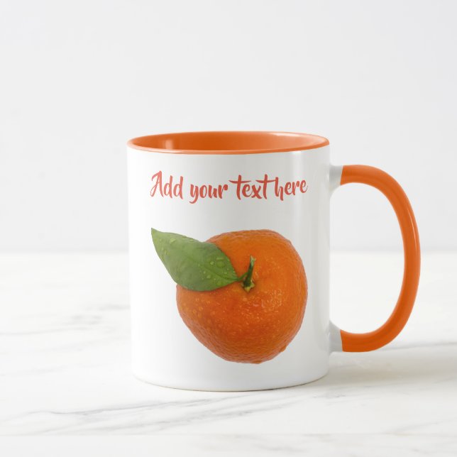 Caneca Mandarim com folha verde (Direita)