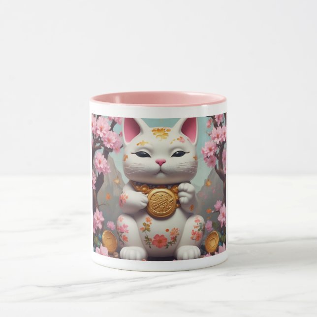 Caneca Maneki Neko Fortune Cat Boa Sorte (Centro)