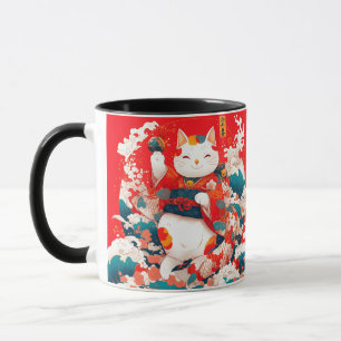 Caneca Maneki-Neko, Gato Sortudo Japonês