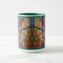 Caneca Manga De Vidro Manchado