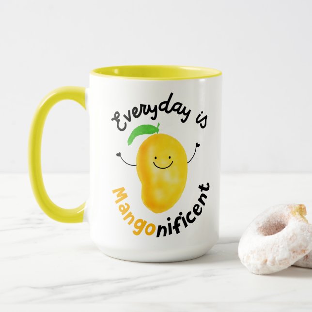 Caneca Mango Positivo - O dia a dia é significativo (Com Donut)