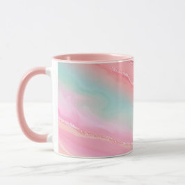 Caneca Mangueira Dourada Rosa Personalizada