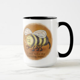 Caneca Manhã de Abelhas Sonoras Buzz com cabo preto