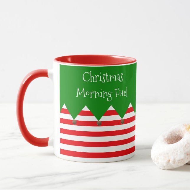 Caneca Manhã De Natal Combustível Mug (Com Donut)