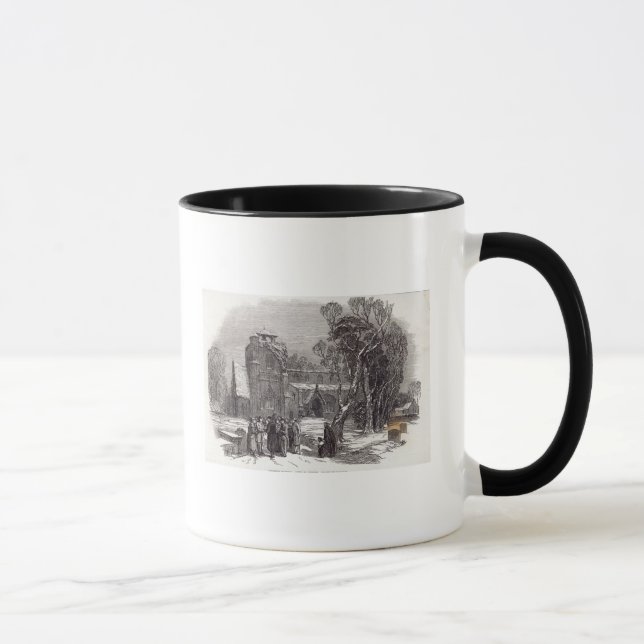 Caneca Manhã de Natal: Ir à igreja (Direita)