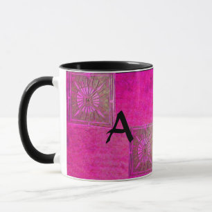 Caneca MANHÃ ESTRELA Pawnee Rosa Fuchsia Black Monograma
