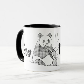 Caneca Manhã Mínima De Panda Lpreguiçosa