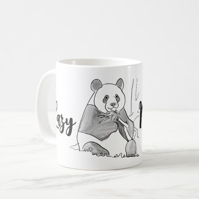 Caneca Manhã Mínima De Panda Lpreguiçosa (Frente Esquerda)