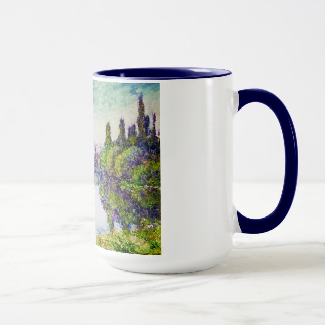Caneca Manhã no Seine, perto de Vetheuil Claude Monet (Direita)