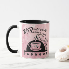 Caneca Manhãs Inspiradoras Melhores Com Café