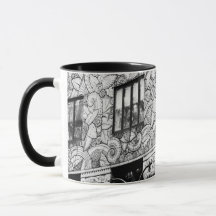 Manhattan Art Deco beafe frieze combo mug