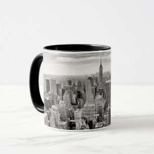 Caneca Manhattan, Nova Iorque (panorama preto e branco)