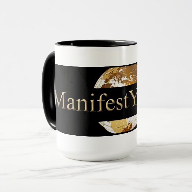 CANECA #MANIFEST SUA VIDA (TM) (Frente Esquerda)