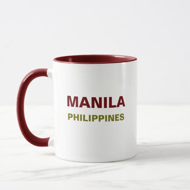 Caneca Manila Filipinas Café Mug (Esquerda)
