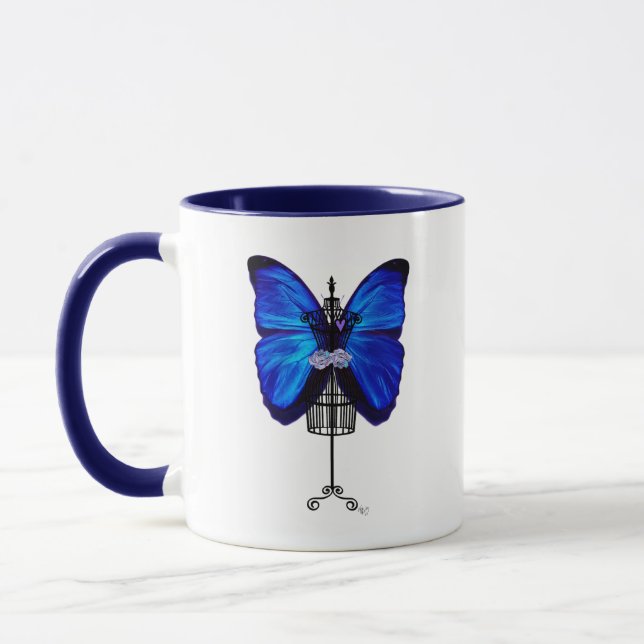 Caneca Mannequin Blue Butterfly (Esquerda)