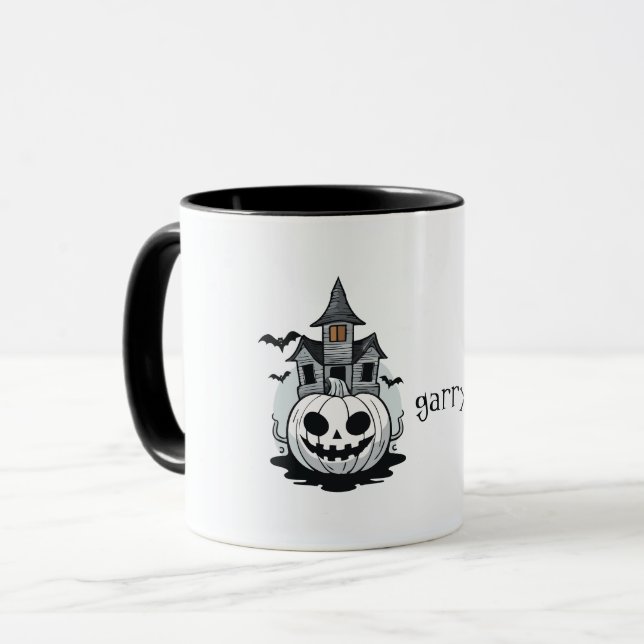 Caneca Mansão de Halloween (Frente Esquerda)