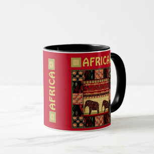 Caneca manta de retalhos africana