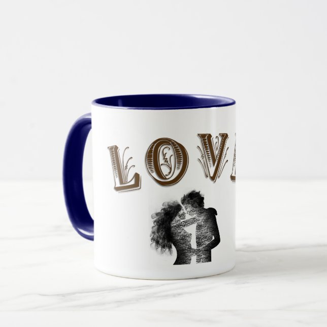Caneca Mantas de dia de amor (Frente Esquerda)
