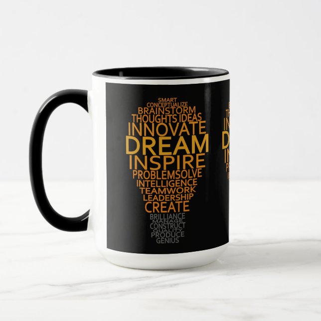 Caneca Mantas personalizadas da lâmpada inspiradora (Esquerda)