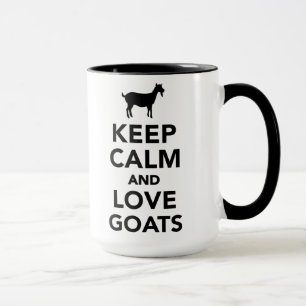 Caneca Mantenha a calma e ame cabras