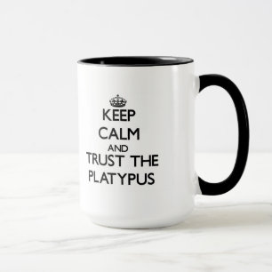 Caneca Mantenha a calma e confie o Platypus