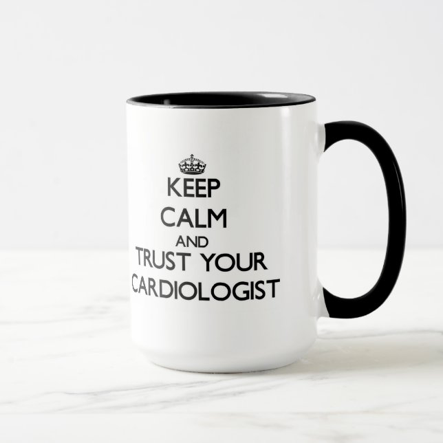 Caneca Mantenha a calma e confie seu cardiologista (Direita)