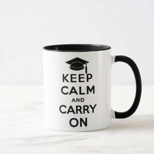 Caneca Mantenha a calma e continue o formando
