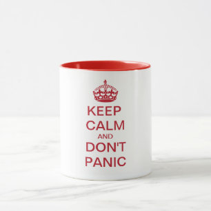 Caneca Mantenha a calma E NÃO SE APAVORE - texto