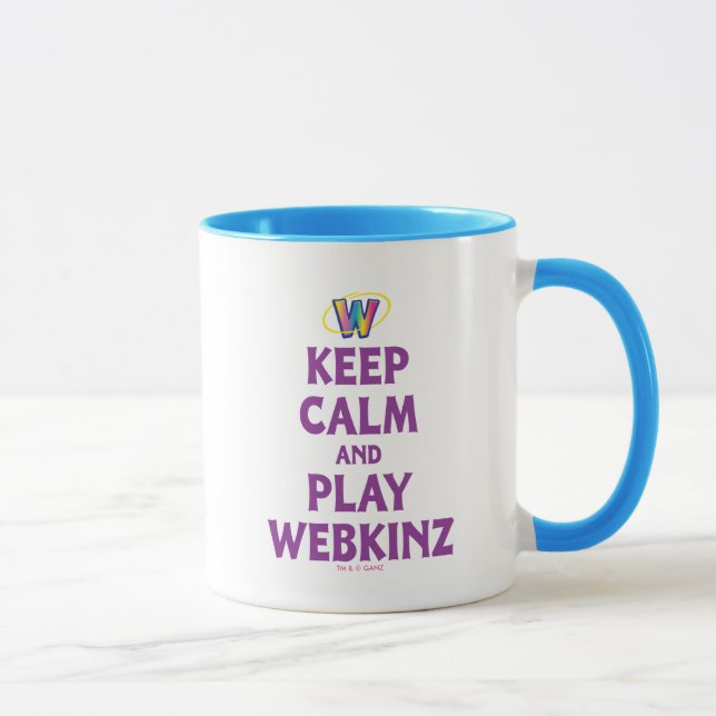 Caneca Mantenha a calma e o jogo Webkinz (Direita)