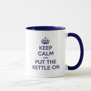 Caneca Mantenha a calma e pnha a chaleira sobre