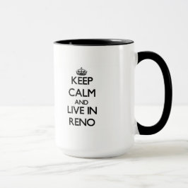 Caneca Mantenha a calma e viva em Reno
