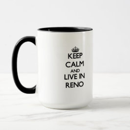 Caneca Mantenha a calma e viva em Reno