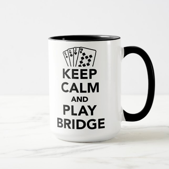 Caneca Mantenha a ponte da calma e do jogo (Direita)