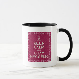 Caneca Mantenha calmo e estada Hyggelig