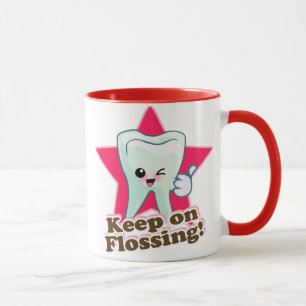 Caneca Mantenha em Flossing!